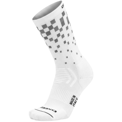 Pixels Bianco - Calze da Ciclismo