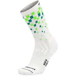 Pixels Bianco - Calze da Ciclismo