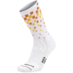 Pixels Bianco - Calze da Ciclismo