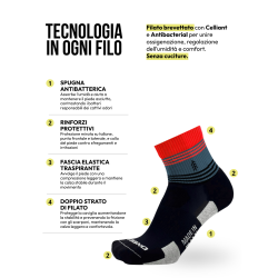 Calze tecniche adatta a lunghi cammini e trekking in giornata - Oxeego