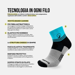 Technical socks developed for long hikes and trekking