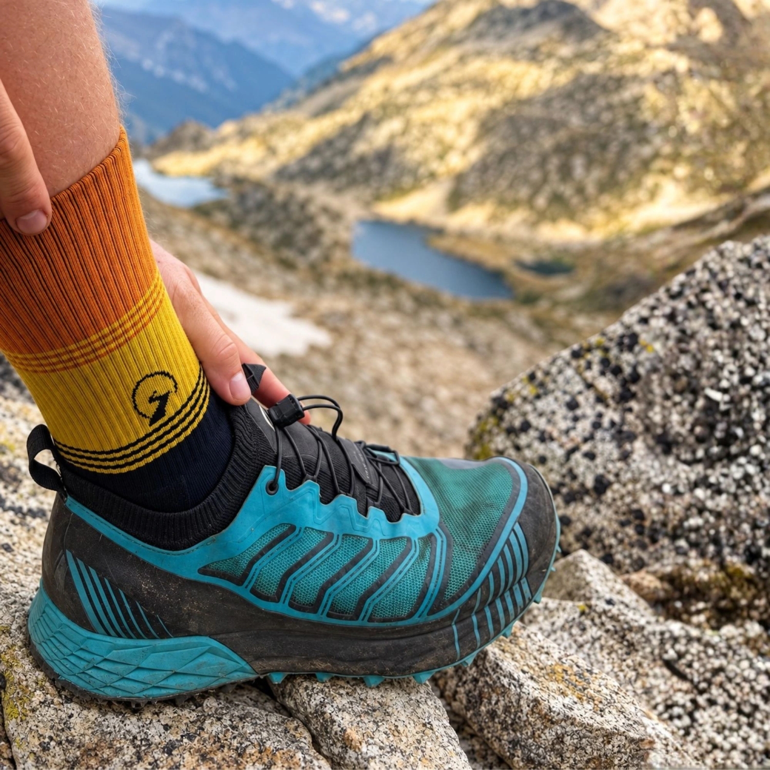 Technical socks developed for long hikes and trekking