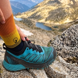 Technical socks developed for long hikes and trekking